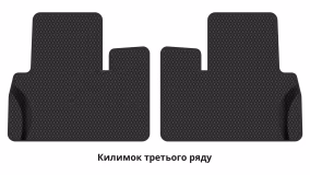 Килимки в салон Toyota Land Cruiser Prado J150 2017-2023 IV покоління EU Crossover 2 рестайлінг 7-ми місна - Фото 3