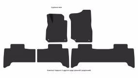 Килимки в салон Toyota Land Cruiser 100 2003-2007 VIII покоління EU Crossover рестайлінг 7-ми місна - Фото 5