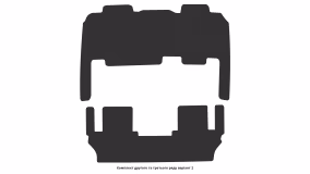Килимки в салон Toyota Sienna XL30 2010-2020 III покоління US Minivan 7-ми місна - Фото 7