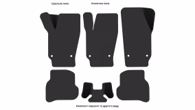 Килимки в салон Volkswagen Polo (V) 2009-2017 V покоління EU Hatchback 5-ти дверна - Фото 3