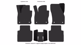 Килимки в салон Volkswagen Tiguan Mk2 2016-2020 II покоління US Crossover до рестайлінг 5-ти місна - Фото 3