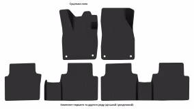 Килимки в салон Volkswagen ID.6 Crozz 2021-… I покоління CN Crossover 6-ти місна - Фото 8