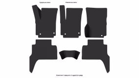 Килимки в салон Volkswagen Amarok 2010-2020 I покоління EU Pickup 2-х дверна - Фото 2