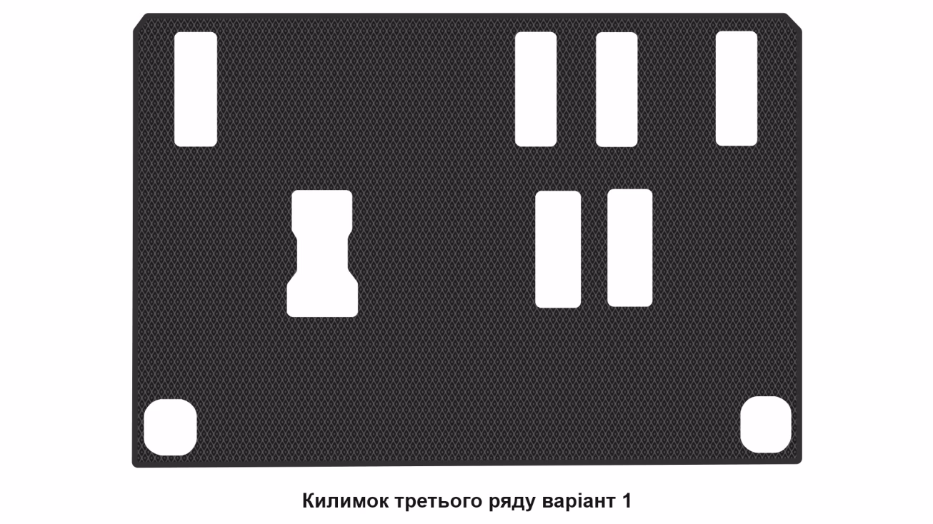 Килимки в салон Volkswagen Caddy (SB) 2020-… IV покоління EU Minivan 4-х дверна 7-ми місна - Фото 3