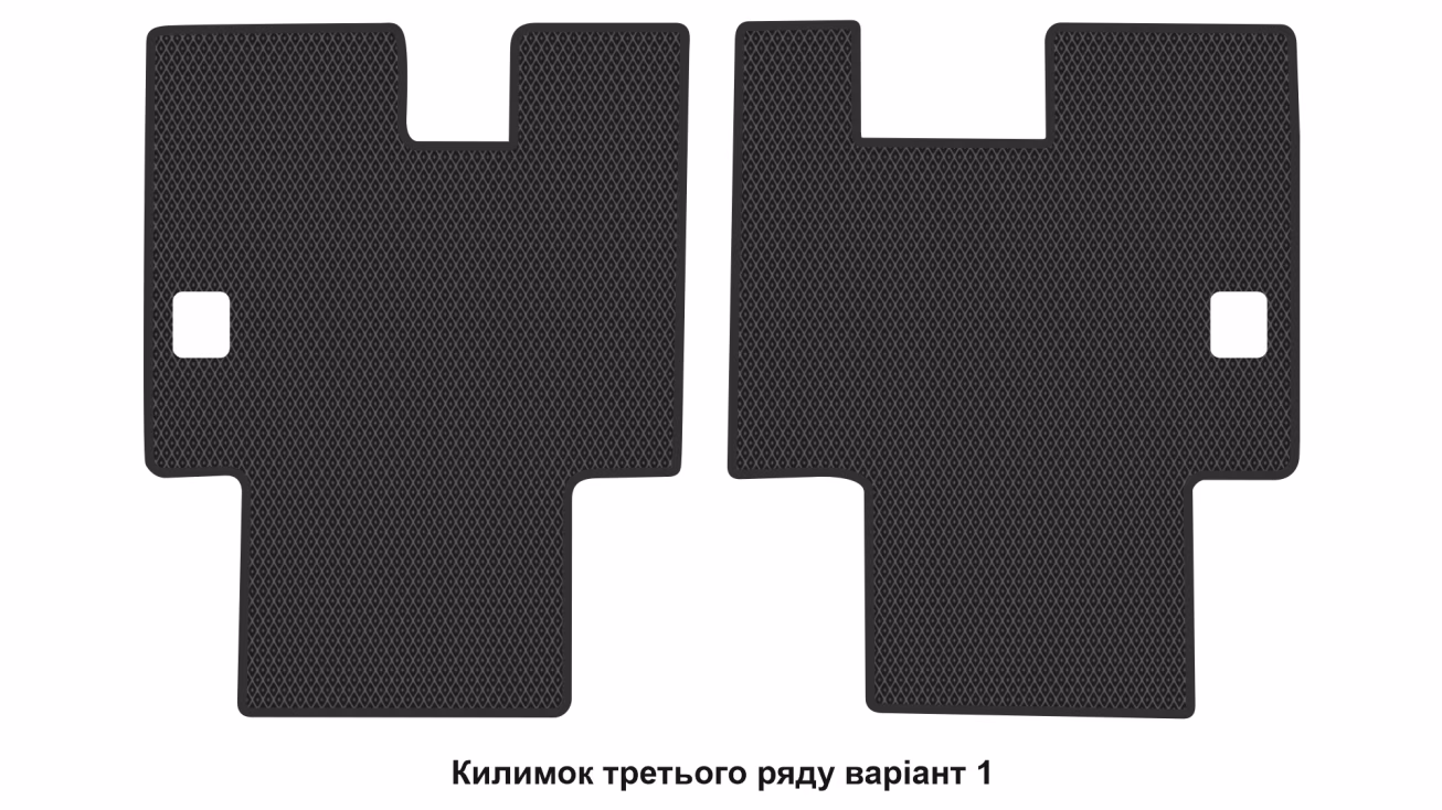 Килимки в салон Volkswagen Caddy (SB) 2020-… IV покоління EU Minivan 4-х дверна 7-ми місна Long - Фото 3