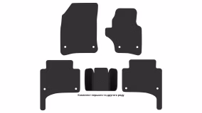 Килимки в салон Volkswagen Touareg (7L) 2006-2010 I покоління EU Crossover до рестайлінг праве кермо - Фото 4