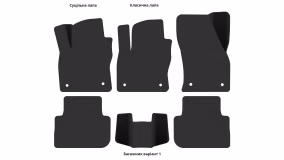 Килимки в салон Volkswagen Tiguan Mk2 2016-2020 II покоління EU Crossover до рестайлінг 5-ти місна - Фото 5
