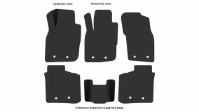 Interior mats for the Volvo V40 1996-2004 I generation EU Universal - Фото 4