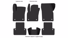 Interior mats for the Volvo V50 2004-2012 II generation EU Universal - Фото 4