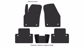 Килимки в салон Volvo C30 2006-2012 I покоління EU Hatchback 3-х дверна - Фото 3