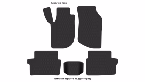 Interior mats for the Volvo 960 1990-1998 I generation EU Universal - Фото 2