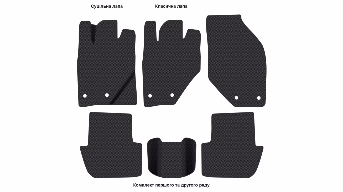 Interior mats for the Volvo V70 1996-2000 I generation EU Universal - Фото 2
