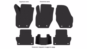 Interior mats for the Volvo XC60 2008-2017 I generation US Crossover - Фото 3