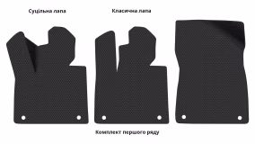 Килимки в салон Zeekr 009 2023-… I покоління CN Minivan 6-ти місна - Фото 2